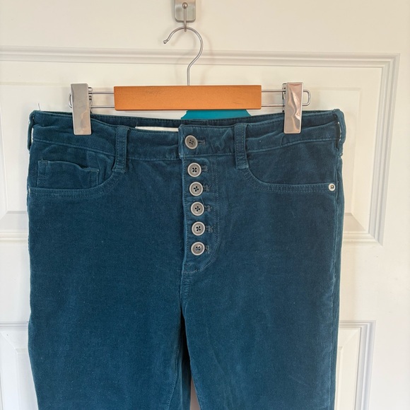 Anthropologie Pilco Blue Corduroy High Rise Skinny Jean 29 - Picture 5 of 9